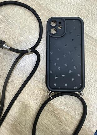 Чохол для iphone 12 mini з ремінцем