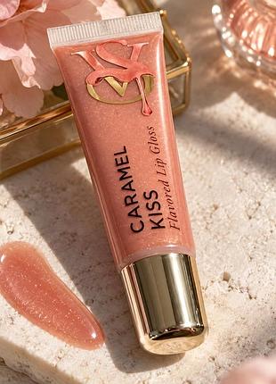 Kiss flavored lip gloss 13g блиск для губ victoria's secret caramel