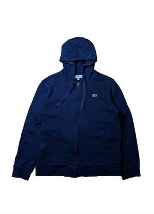 Зипка lacoste sport / мужское худи на молнии лакост / кофта с капюшоном