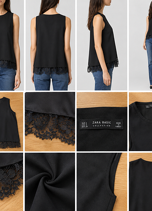 Блуза топ  zara  basic 
р.s 
есть подклад