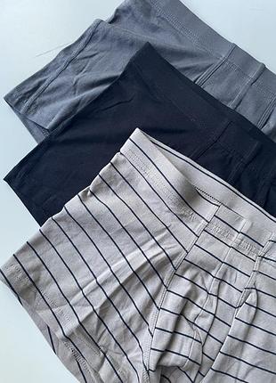 3 шт набір чоловічих боксерів труси h&m 3
