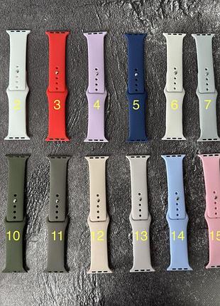 Ремешок sport band для часов apple watch 42 mm series 12 / силиконовый