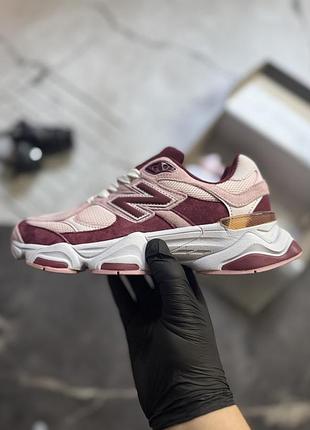 Трендові жіночі кросівки new balance 9060 pink bordo | 36–41