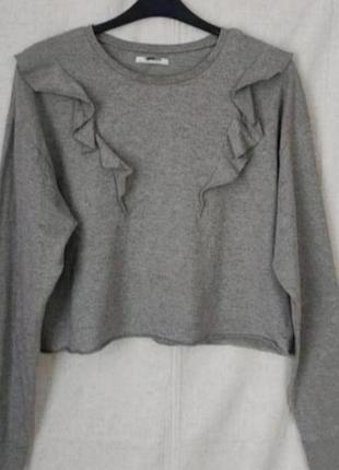 Кофта вкорочена трикотажна оверсайз  zara роз. 48-50