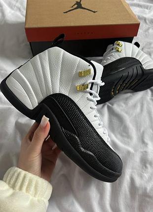Чоловічі кросівки air jordan 12 'taxi' 🖤🤍