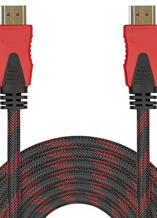 | мультимедійний кабель lesko hdmi/hdmi 1,5m для комп'ютера ноутбука та смарт-подібна картинка hd