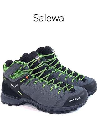Шкіряні трекінгові черевики salewa trekkingschuhe ms alp mate mid wp оригінал