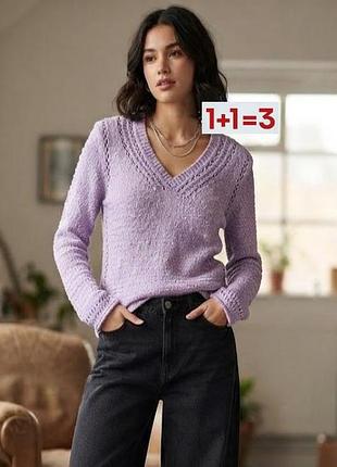 1+1=3 🎁 ніжний пуловер джемпер з v-подібним вирізом від marks & spencer