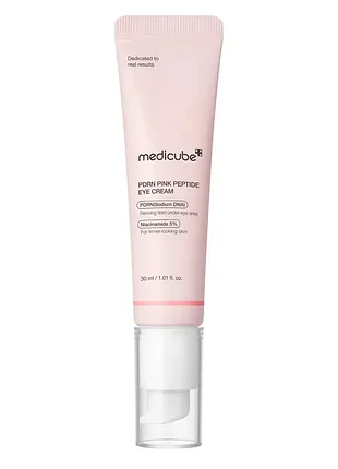 Крем для шкіри навколо очей із полінуклеотидами та пептидами medicaube pdrn pink peptide eye cream, 30 мл
