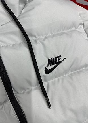 Пуховик nike down-fill windrunner grey/black 4