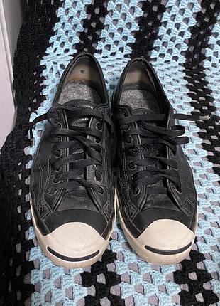 Converse x jack purcell leather black shoes kurt cobain nirvana grunge vintage archive opium viperr 4