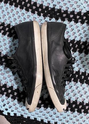 Converse x jack purcell leather black shoes kurt cobain nirvana grunge vintage archive opium viperr 6