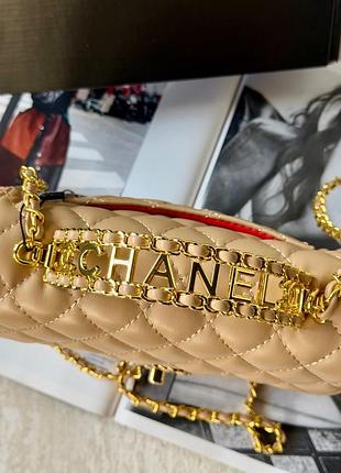 Сумка letter logo top handle flap wallet on chain 4