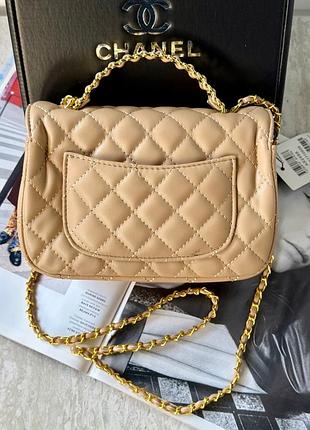 Сумка letter logo top handle flap wallet on chain 6