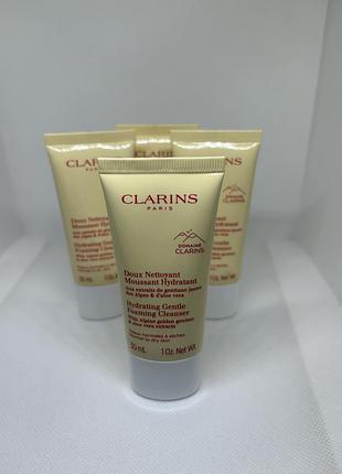 Оригінал clarins cleansing hydrating gentle foaming cleanser  очищаюча пінка зі зволожуючим ефектом