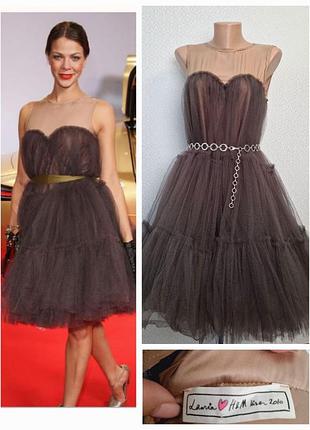 Платье lanvin х h&amp;m 2010 многоярусное тюлевое, дизайнерское, коллаборация которого носили звезды.