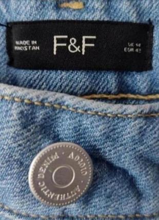 Брюки джинсовые f&amp;f роз, 48 3