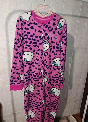 Флисовый ромпер-кигурумы hello kitty от marks &amp; spencer (m&amp;s), р. 134-140 (9-10 лет)