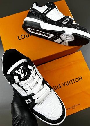 Чоловічі кросівки louis vuitton чорно білі