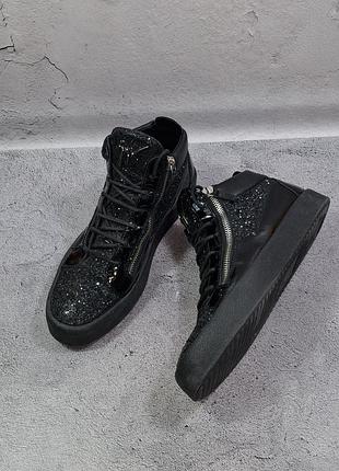 Ботинки giuseppe zanotti kris кроссовки кожаные хайтопы