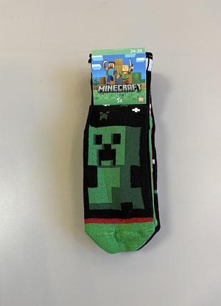 Детские носки c&amp;a minecraft, набор 5 пар