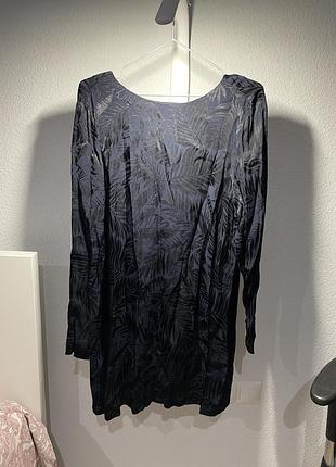 Черно-синее короткое платье h&amp;m