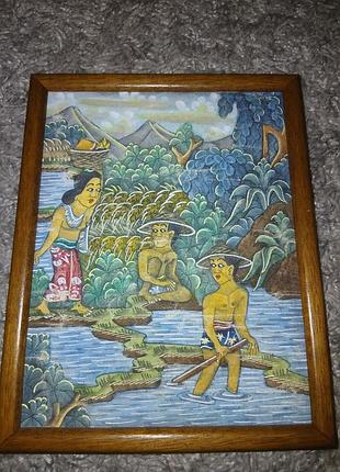 Картина вінтаж 21.5×17см