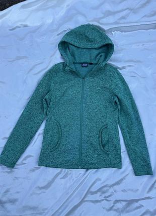 Зелена спортивна кофта / худі на блискавці crivit outdoor, розмір s (36/38)