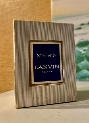 Чисті парфуми екстракт lanvin my sin extrait parfum вінтаж 1960-й рік запечатані 15 мл