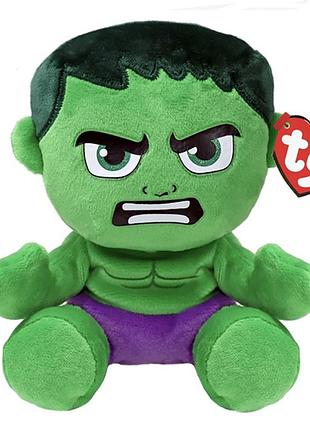 Игрушка мягкая халк ty marvel
