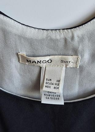 Чорний топ блуза  mango 3