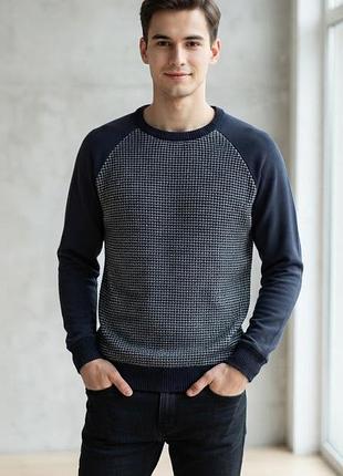 Чоловіча натуральна кофта світшот l/xl ог 126-130см