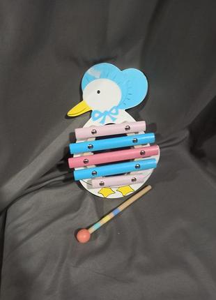 Дитячий дерев'яний ксилофон «качка джеміма» (orange tree toys jemima puddle-duck xylophone).