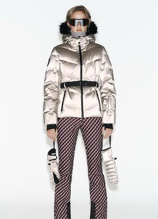 Лижна куртка zara ski collection пуховик
