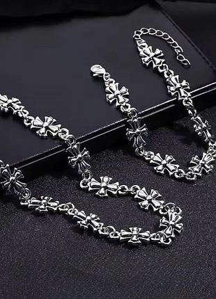 Браслет та чокер chrome hearts з хрестами тренд 2026