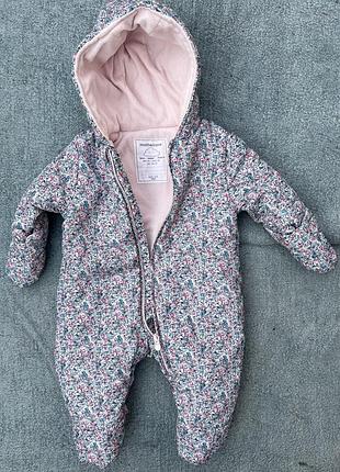 Демісезонний комбінезон mothercare в квітковий принт для дівчинки (єврозима)