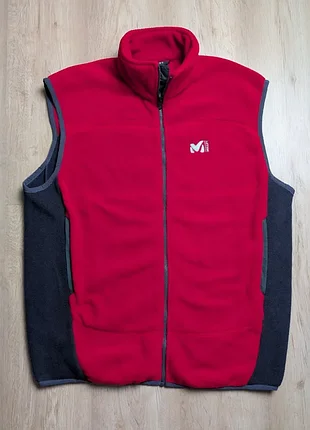 Флисовая жилетка millet alpes vest polartec мужская xl красная