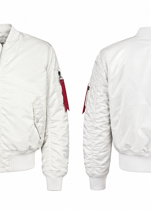 Куртка чоловіча alpha industries ma-1 біла