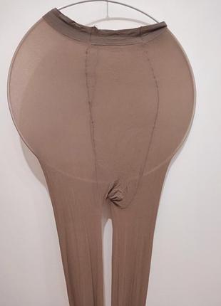 Классические капроновые колготки ladylux 40 den с ластовицей, размер xl (50-52)