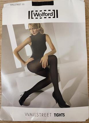 Премиальные дизайнерские колготки wolford wallstreet tights — оригинал, размер s