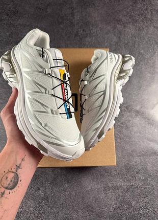 Salomon xt-6 gore-tex white 6