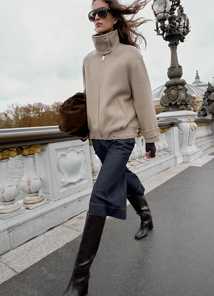 Пальто с шерстью от zara