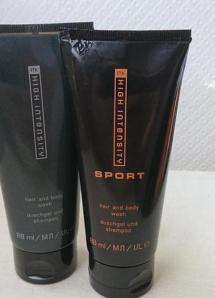 Уцінка! чоловічий парфумований шампунь та гель для душу 2-в-1 mary kay high intensity sport (hair and body wash).