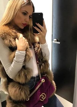 Велюрова сумка 💓 бархатная сумка на цепочке 2