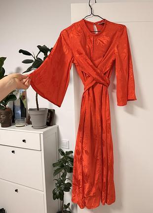 Яскрава віскозна сукня h&m