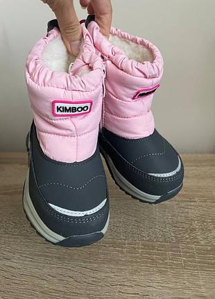 Чоботи для дівчаток kimboo рожеві, розмір 23, довжина устілки 14,5 см