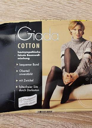 Эластичные хлопковые колготки giada cotton 70 den, размер s 3