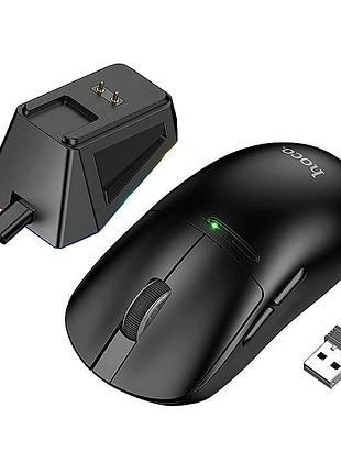 Миша hoco rgb wireless mouse dock charging 3-mode di89 |2.4g/bt/type-c|