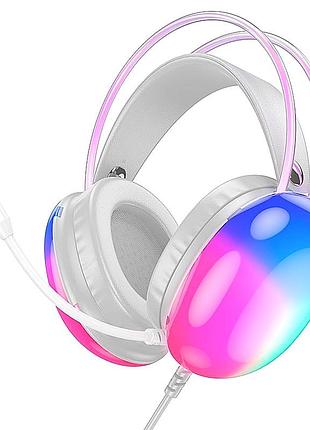 Навушники hoco rich gaming headphones w109 rgb |aux+usb, 2m|