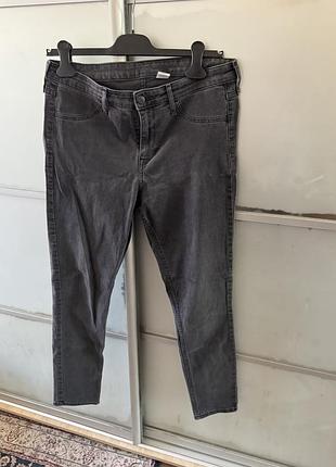 Темно-серые джинсы h&amp;m (&amp;denim) skinny ankle, размер 31